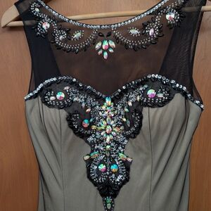 FABULOUS Vintage Hand-beaded/Mesh Mermaid Gown